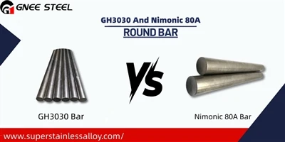 GH3030 un Nimonic 80A apaļo stieņu šķīduma novecošanas salīdzinājums